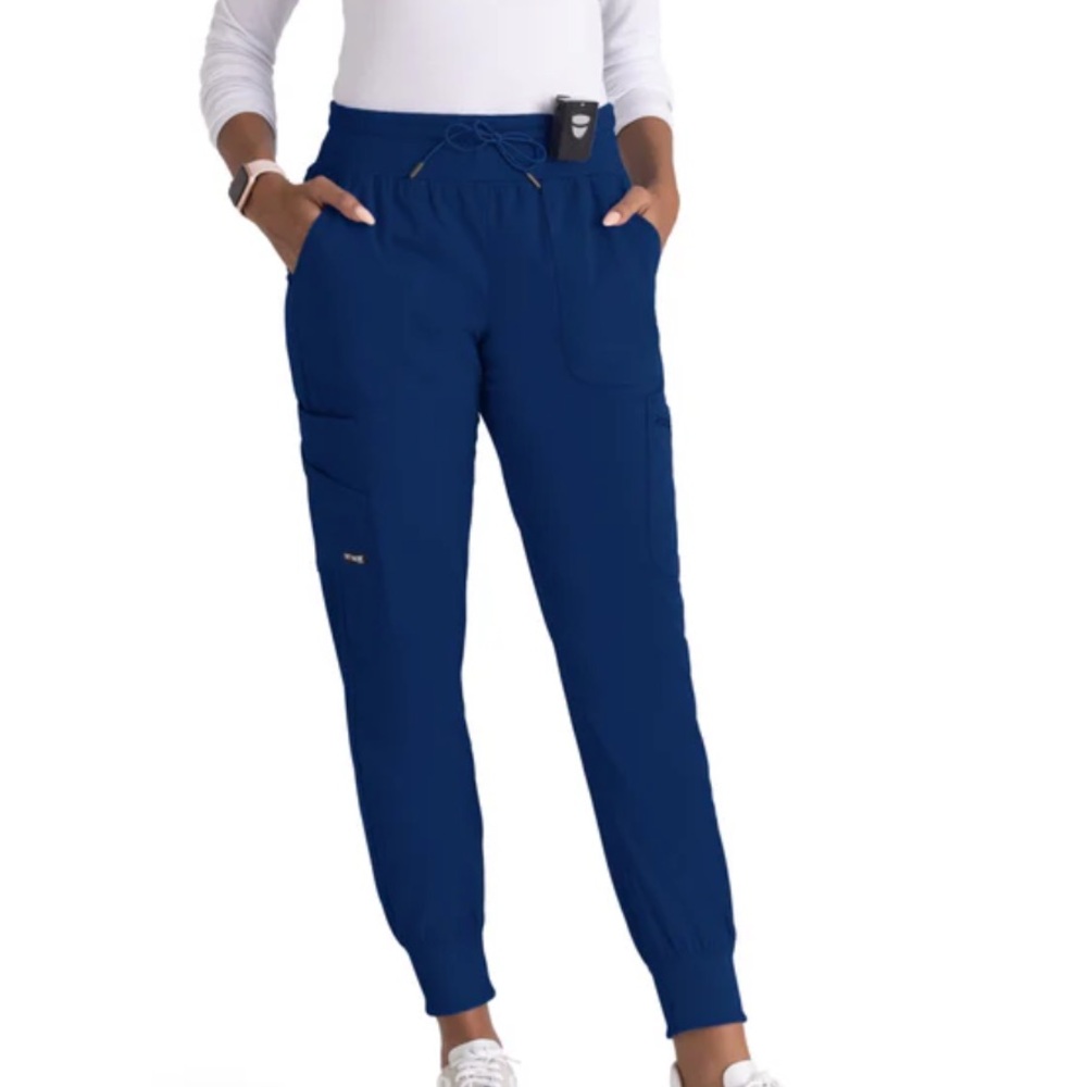 Grey’s Anatomy Carly Spandex Mid-Rise Scrub Jogger 7-Pocket Pant XSP